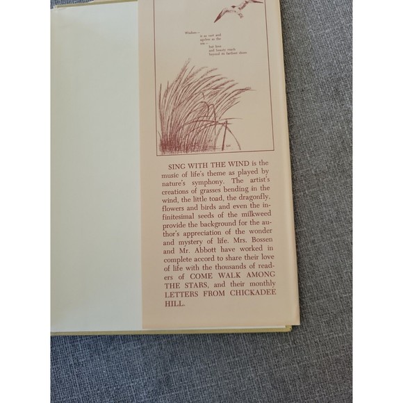 Sing With the Wind (Abbott & Bossen, 1976 HCDJ) Signed by Author & Illustrator - Picture 9 of 10
